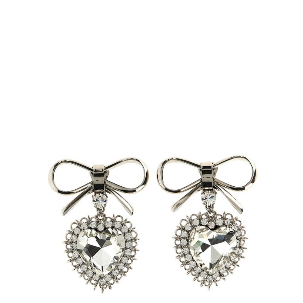 Alessandra Rich Women's Metal Bow Earrings